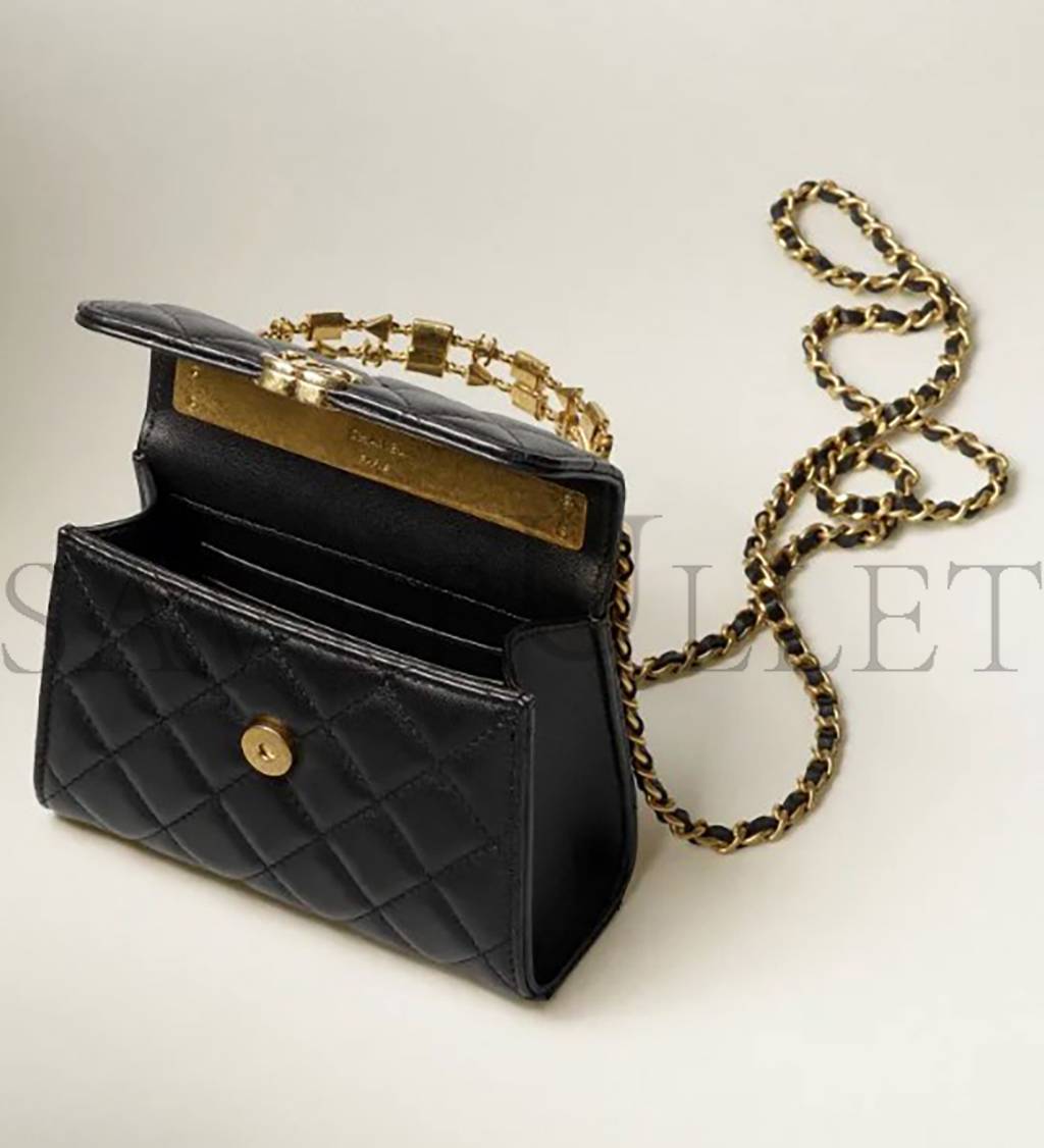 Ch*el clutch with chainc hanel ap2945 b08842 94305 （14.5*11.5*5.5cm）